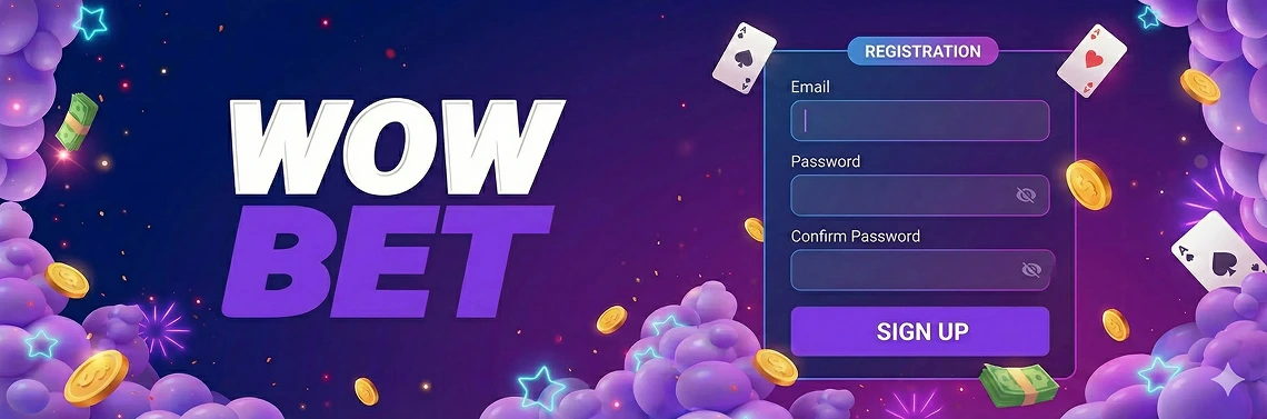 Tela de acesso e gerenciamento de conta da WOWBet